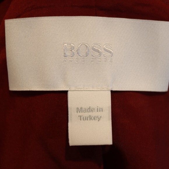 Hugo Boss Red Blazer Jacket Julea Wool Blend Career Jacket 14 - Picture 10 of 13